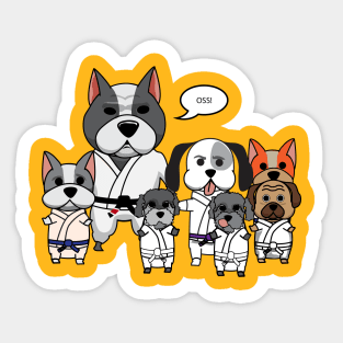 dog jitsu class pic Sticker
